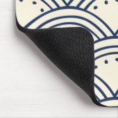 Japanische Half Circles traditionell Hill Mousepad (Ecke)