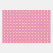 Japanische Hanabishi-Blume-Muster Geschenkpapier Set (Vorderseite 2)