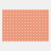 Japanische Hanabishi-Blume-Muster Geschenkpapier Set (Vorderseite)