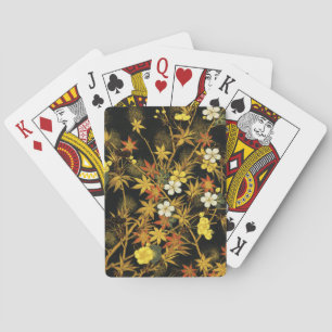 Japanische Herbstblätter Antique Botanical Spielkarten