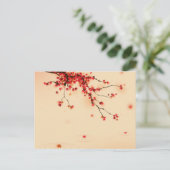 Japanische Herbstkunst Postkarte (Stehend Vorderseite)