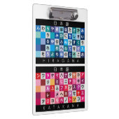 Japanische Hiragana- u. Katakanatabelle Klemmbrett (Rechts)