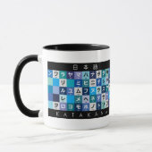 Japanische Hiragana- u. Katakanatabelle Tasse (Links)