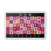 Japanische Hiraganatabelle Badematte (Vorderseite)