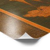 Japanische Hirsche Mandala Shinto Buddhismus Vinta Fotodruck (Ecke)