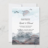 Japanische Hochzeit der Wasserfarbe Einladung (Vorderseite)