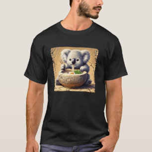 Japanische Höhlenkunst Briefmarke Nudeln Koala Joe T-Shirt