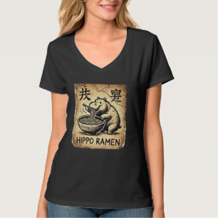 Japanische Höhlenkunst Nudelliebhaber Wildlife Süß T-Shirt
