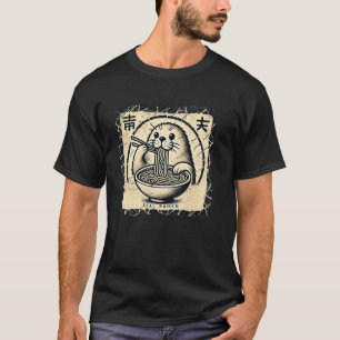 Japanische Höhlenkunst-Wildlife-Nudelliebhaber-Rob T-Shirt