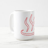 Japanische Hot Spring-Tasse Kaffeetasse (Vorderseite Links)
