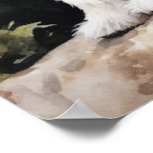 Japanische Hundekunst Print Poster (Ecke)