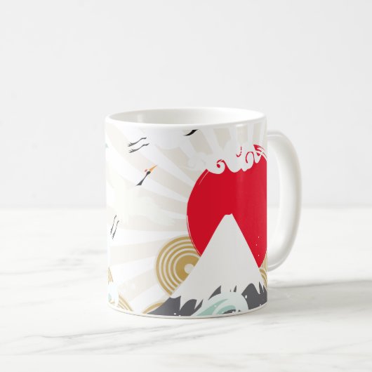 japanische Illustration Kaffeetasse (VorderseiteRechts)