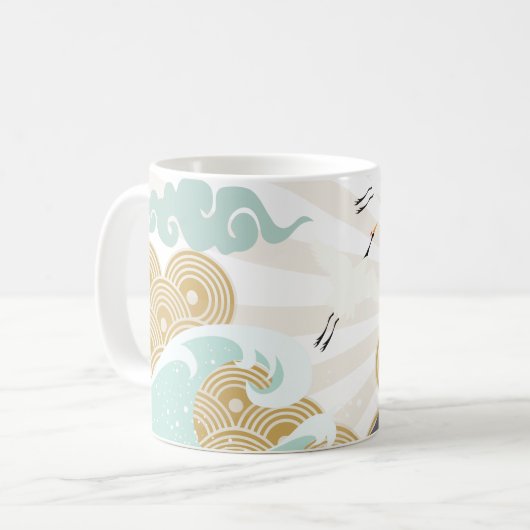 japanische Illustration Kaffeetasse (Vorderseite Links)