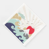 japanische Illustration Serviette (Ecke)