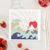 japanische Illustration Serviette (Beispiel)