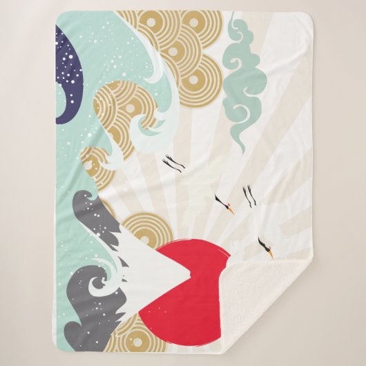 japanische Illustration Sherpadecke (Vorderseite)