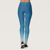 Japanische Indizierung Dye Blue Gradation Leggings (Rückseite)