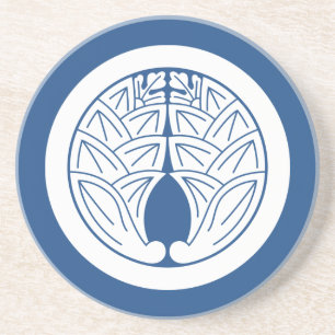 Japanische Ingwer umarmen in Kreis Sandstein Untersetzer