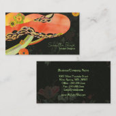 Japanische Innenarchitektin Visitenkarte (Vorne/Hinten)