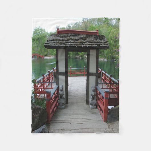 Japanische Inspiration Fleecedecke (Vorderseite)