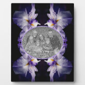 Japanische Iris-Blume Erstellen Sie Ihr eigenes Fo Fotoplatte (Vorderseite)