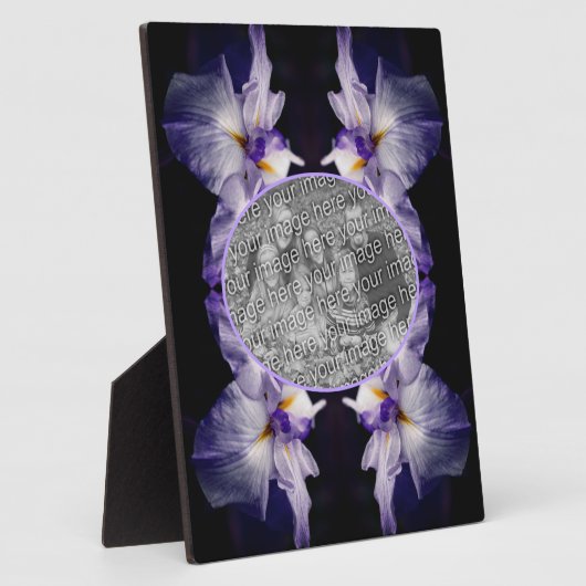 Japanische Iris-Blume Erstellen Sie Ihr eigenes Fo Fotoplatte (Seite)