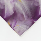 Japanische Iris Blume Nattern Muster Fleecedecke (Ecke)