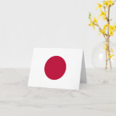 Japanische (japanische) Flagge Karte (Gelbe Blume)