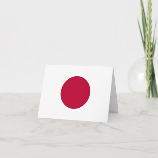 Japanische (japanische) Flagge Karte (Vorderseite)