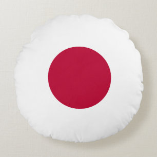 Japanische (japanische) Flagge Rundes Kissen