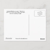 Japanische Käfer-Postkarte Postkarte (Rückseite)