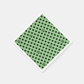 Japanische Kalligrafie-Katze Serviette (Ecke)