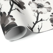 Japanische Kamelien Geschenkpapier (Rolleneckpunkt)