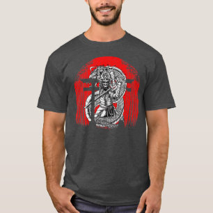 Japanische Kampfkunst Tengu Samurai mit Dragon Ja T-Shirt