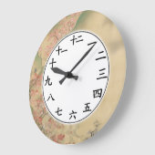 Japanische Kanji Nummer Uhren Ahornbaum Kunst (Winkel)