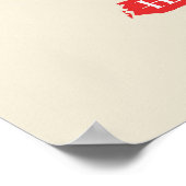 Japanische Kanji-Wörter Poster (Ecke)