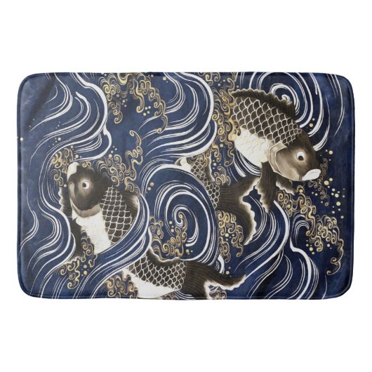 Japanische Karpfen Bath Mat Badematte (Vorderseite)