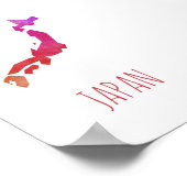 Japanische Karte Poster (Ecke)