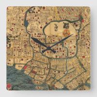 Japanische Karte: Tokio / Edo