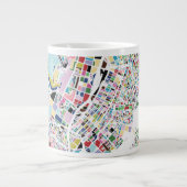 Japanische Karte Tokio Jumbo-Tasse (Vorderseite)