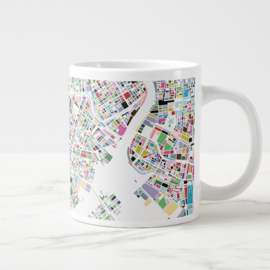 Japanische Karte Tokio Jumbo-Tasse (Rechts)
