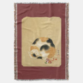 Japanische Katze Calico, Hanabusa Itchō Decke (Vorderseite Vertikal)