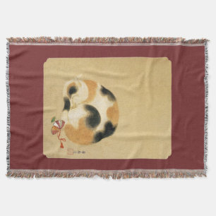 Japanische Katze Calico, Hanabusa Itchō Decke
