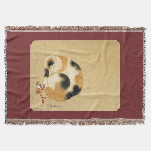 Japanische Katze Calico, Hanabusa Itchō Decke (Vorderseite)