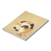 Japanische Katze Calico, Hanabusa Itchō Notizblock (Rotiert)
