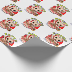Japanische Katze, die Nudeln und Essstäbchen Muste Geschenkpapier