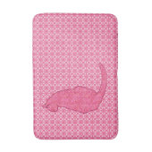 Japanische Katze - Fuchsia Pink Batik Badematte (Vorderseite Vertikal)
