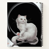 Japanische Katze im ukio-Stil Notizblock (Rückseite)