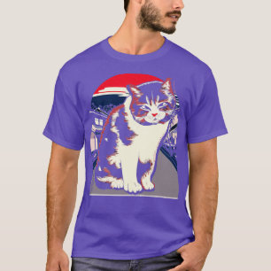 Japanische Katze in der Altstadt von Kyoto T-Shirt
