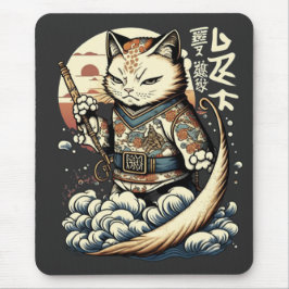 Japanische Katze Japan Waves kawaii Manga Anime Mousepad